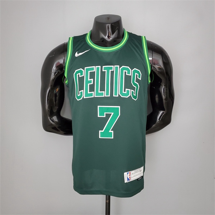 Maglia Boston Celtics (Brown #7) 2021 Verde Bonus Edition Dark