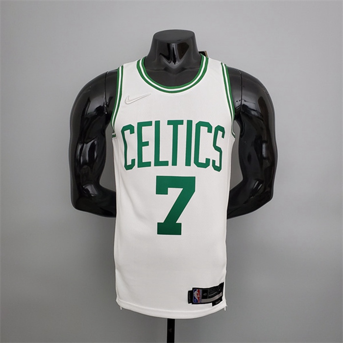 Maglia Boston Celtics (Brown #7) Bianco 75th Anniversary
