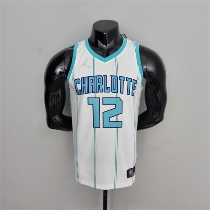 Maglia Charlotte Hornets (Oubre #12) Bianco 75th Anniversary