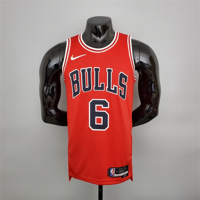 Maglia Chicago Bulls (Caruso #6) Rosso 75th Anniversary