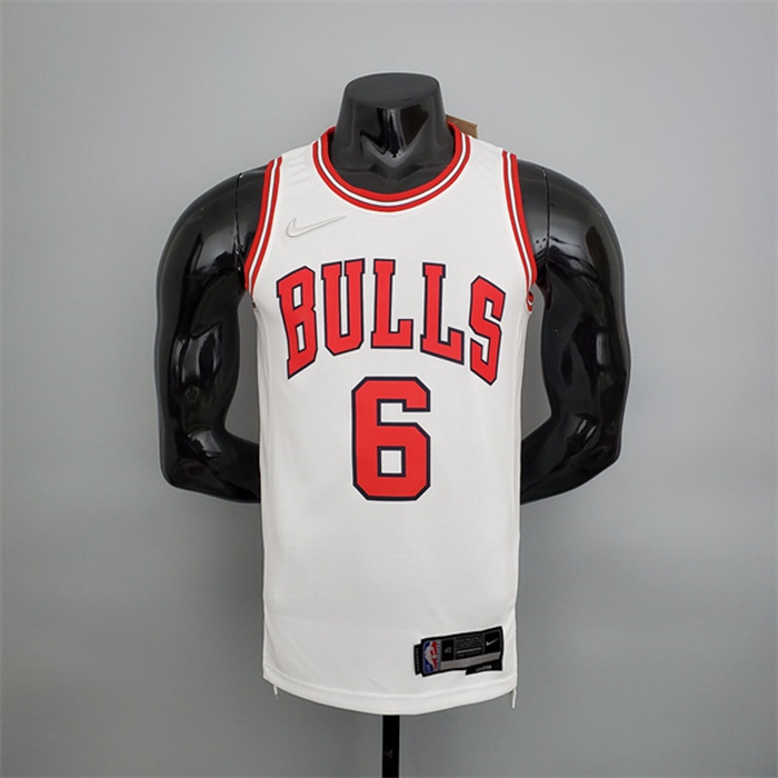 Maglia Chicago Bulls (Caruso #6) Bianco 75th Anniversary