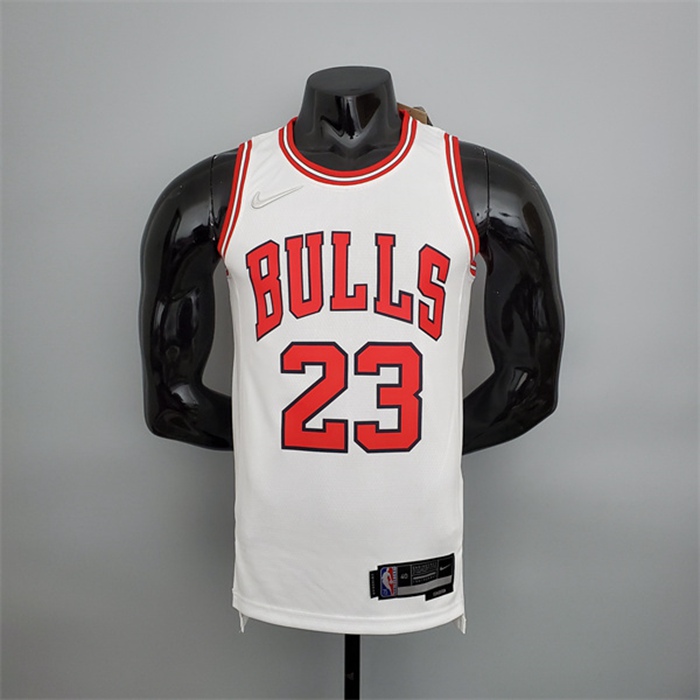 Maglia Chicago Bulls (Jordan #23) Bianco 75th Anniversary