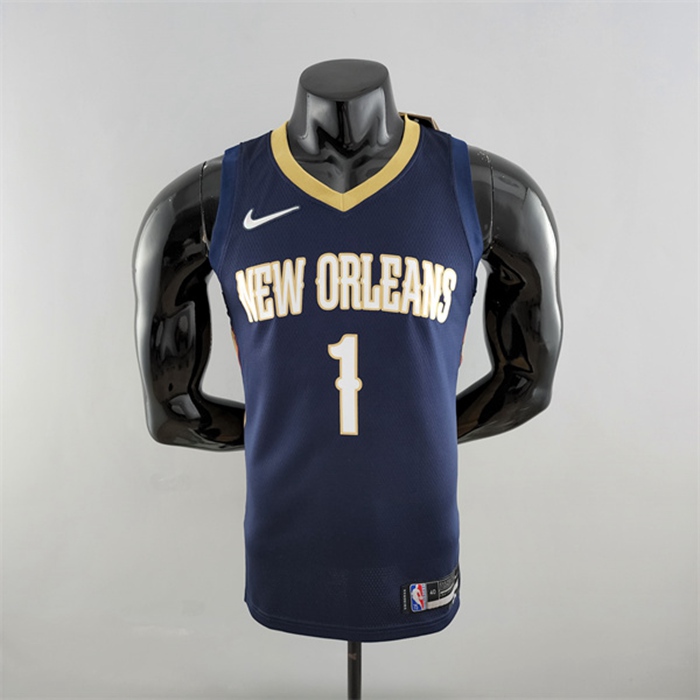 Maglia New Orleans Pelicans (Williams #1) blu navy 75th Anniversary