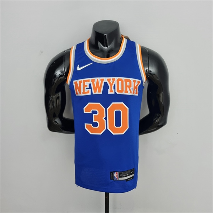 Maglia New York Knicks (Randle #30) Blu 75th Anniversary
