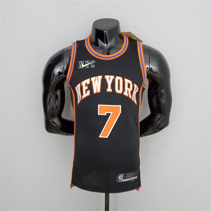 Maglia New York Knicks (Anthony #7) 2022 Season Nero Urban Edition