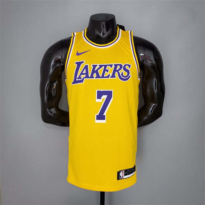 Maglia Los Angeles Lakers (Anthony #7) Giallo Encolure Ronde