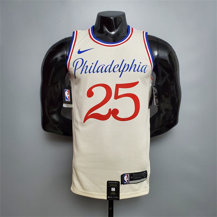Maglia Philadelphia 76ers (Simmons #25) 2020 Beige City Limited Edition