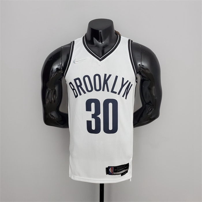 Maglia Brooklyn Nets (Curry #30) Bianco 75th Anniversary