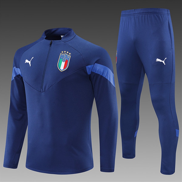 Insieme Tuta Calcio Italia Bambino blu navy 2022/2023