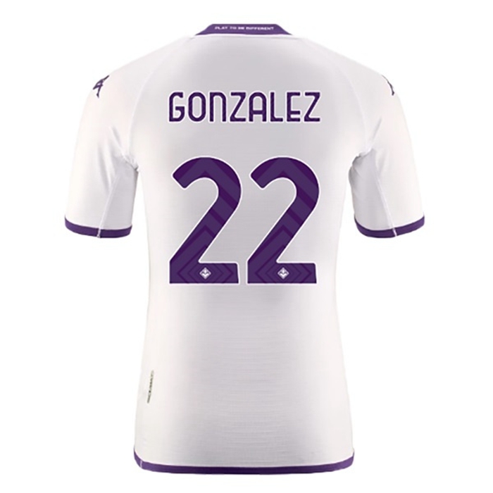 Maglie Calcio ACF Fiorentina (GONZALEZ #22) 2022/23 Seconda