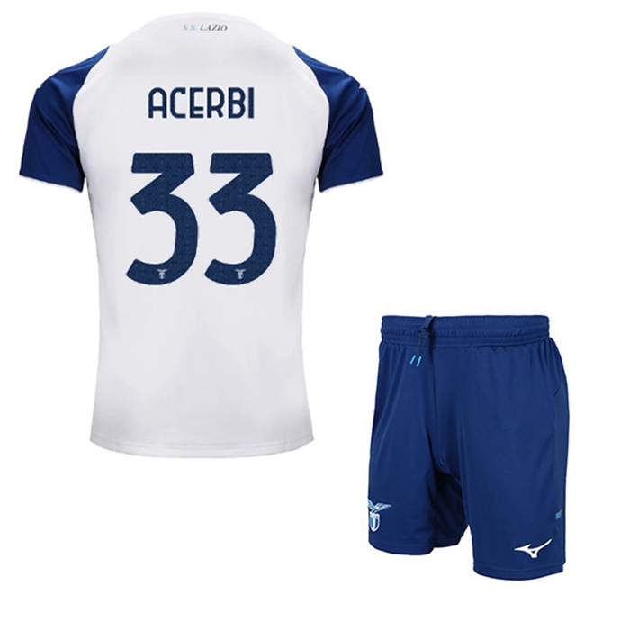 Maglie Calcio SS Lazio (ACERBI #33) Bambino Terza 2022/23