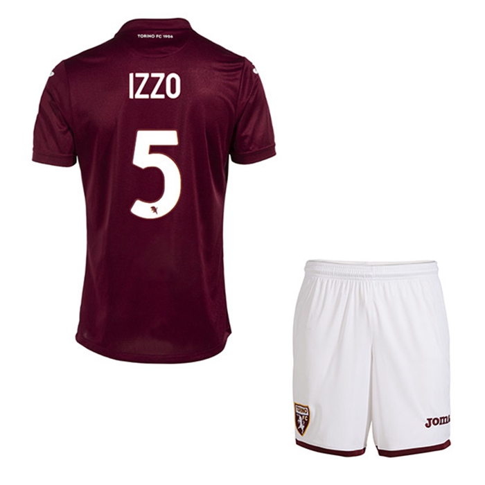 Maglie Calcio Torino (IZZO #5) Bambino Prima 2022/23