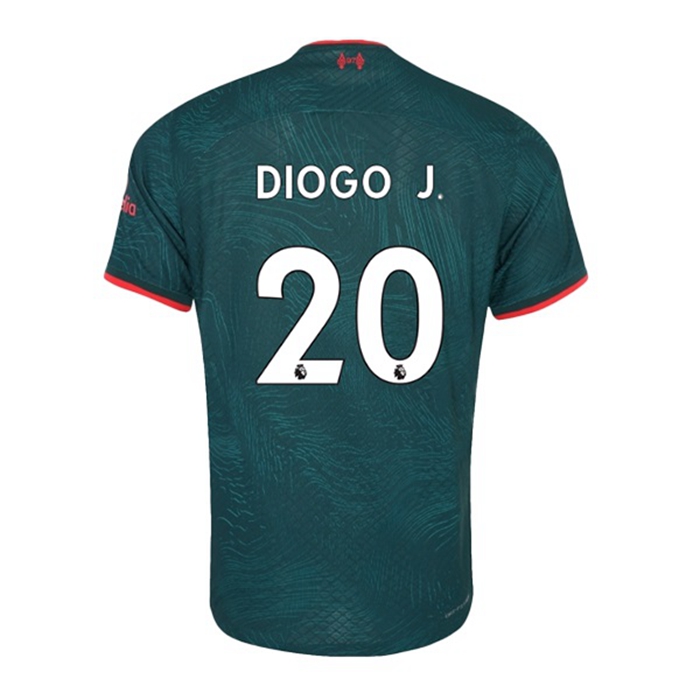 Maglie Calcio Liverpool (DIOGO J. #20) 2022/2023 Terza