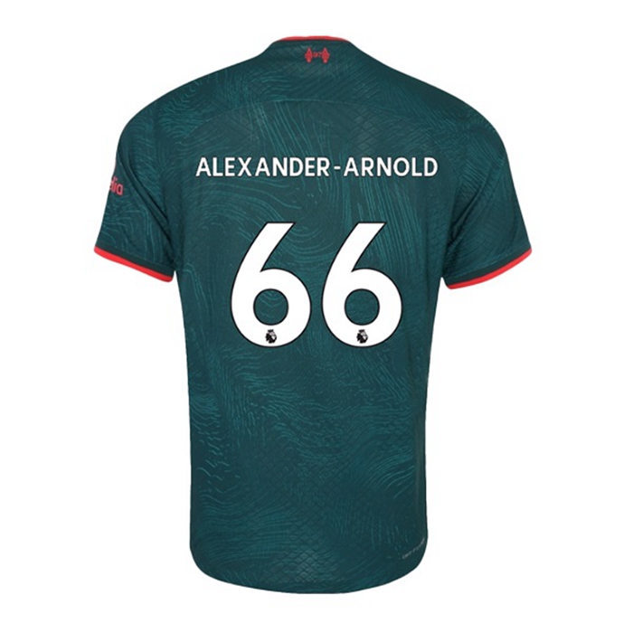 Maglie Calcio Liverpool (ALEXANDER-ARNOLD #66) 2022/2023 Terza
