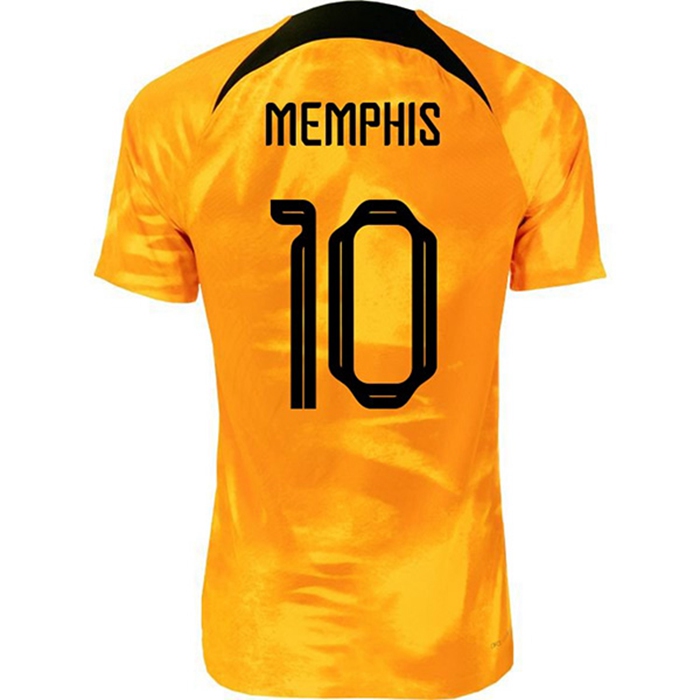 Maglie Calcio Paesi Bassi (MEMPHIS #10) Coppa Del Mondo 2022 Prima