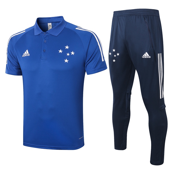 Nuova Kit Maglia Polo Cruzeiro EC + Pantaloni Blu 2020/2021