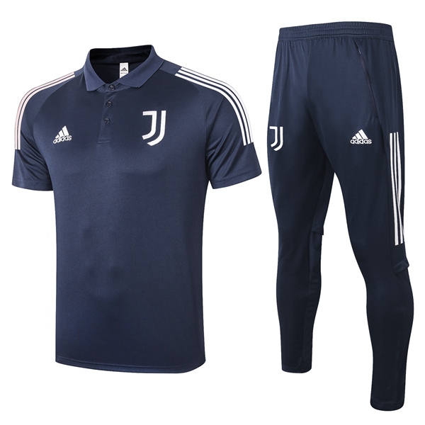 Nuove Kit Maglia Polo Juventus + Pantaloni Blu Reale 2020/2021