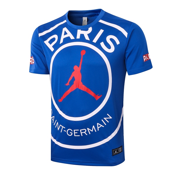 Nuova T Shirt Allenamento Paris PSG Jordan Blu 2020/2021