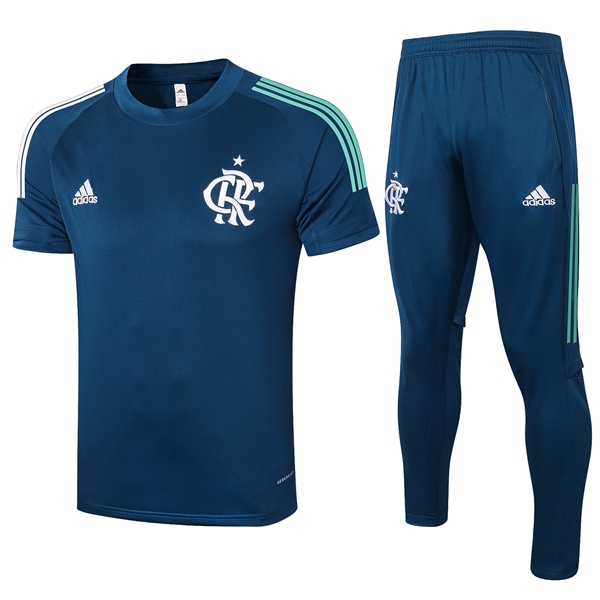 Nuova Kit Maglia Allenamento Flamengo + Pantaloni Blu Reale 2020/2021