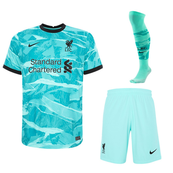 Nuova Seconda Maglia Liverpool (Pantaloncini+Calzettoni) Kit 2020/2021