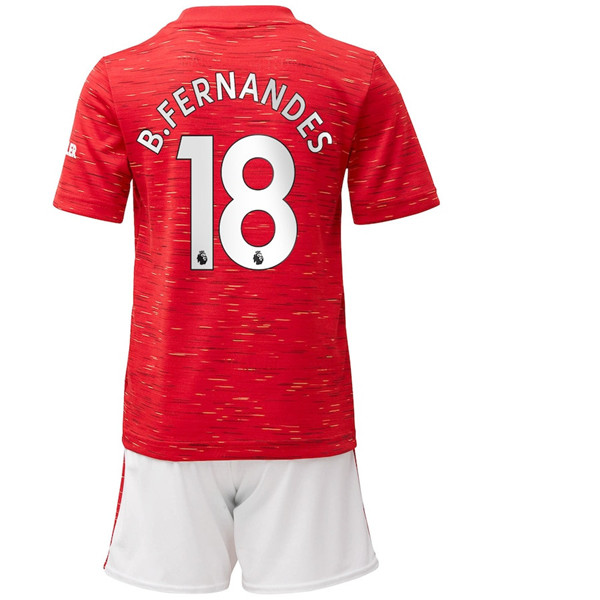 Nuova Prima Maglia Manchester United (B.Fernandes 18) Bambino 2020/2021