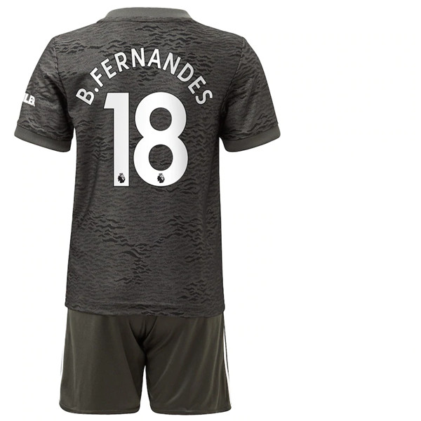 Nuova Seconda Maglia Manchester United (B.Fernandes 18) Bambino 2020/2021