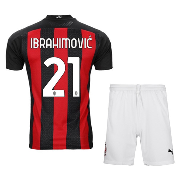 Nuova Prima Maglia AC Milan (IBRAHIMOVIC 21) Bambino 2020/2021