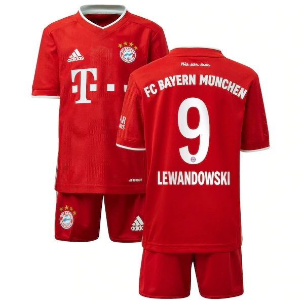 Nuova Prima Maglia Bayern Monaco (Lewandowski 9) Bambino 2020/2021