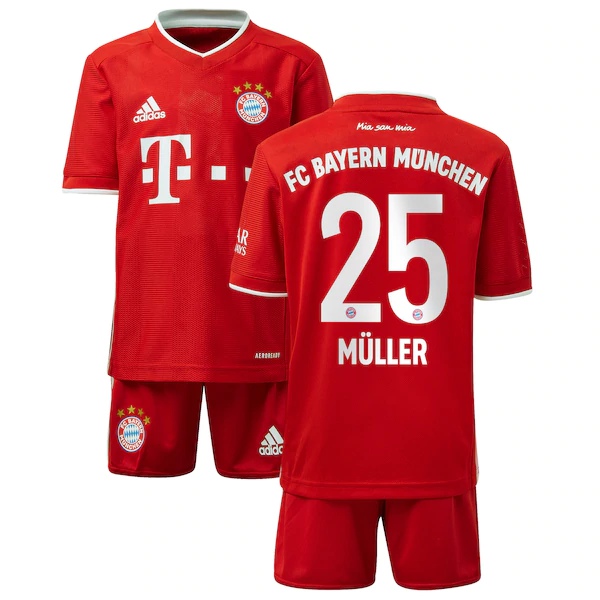 Nuove Prima Maglia Bayern Monaco (M眉ller 25) Bambino 2020/2021