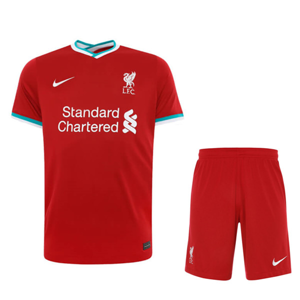 Nuova Prima Maglia Liverpool + Pantaloniicini Kit 2020/2021
